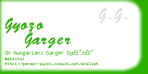 gyozo garger business card